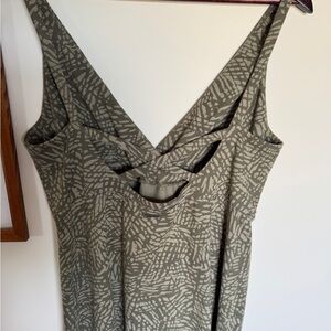 Prana Khaki Patterned Top